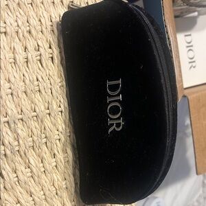 Dior Luxurious Black Velvet Cosmetic Bag